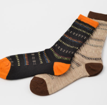 The Village Jacquard Socken